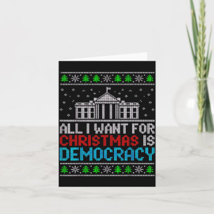 Alles, was ich zu Weihnachten will, ist Demokratie Karte
