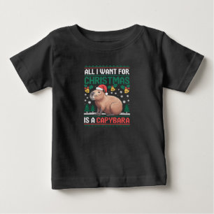 Alles, was ich zu Weihnachten will, ist ein Capyba Baby T-shirt