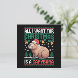 Alles, was ich zu Weihnachten will, ist ein Capyba Einladung
