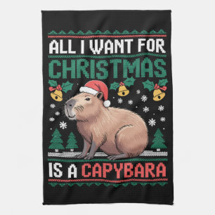 Alles, was ich zu Weihnachten will, ist ein Capyba Geschirrtuch