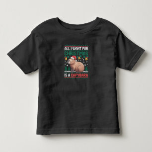 Alles, was ich zu Weihnachten will, ist ein Capyba Kleinkind T-shirt
