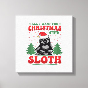 Alles, was ich zu Weihnachten will, ist ein Faulti Leinwanddruck