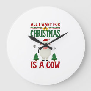 Alles, was ich zu Weihnachten will, ist ein hässli Große Wanduhr