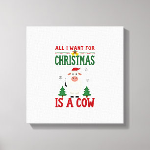 Alles, was ich zu Weihnachten will, ist ein hässli Leinwanddruck