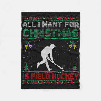 Alles, was ich zu Weihnachten will, ist Field Hock Fleecedecke