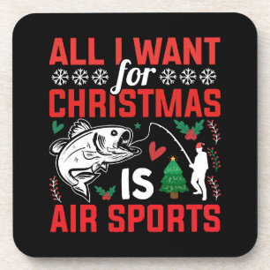 Alles, was ich zu Weihnachten will, ist Luftsport Getränkeuntersetzer