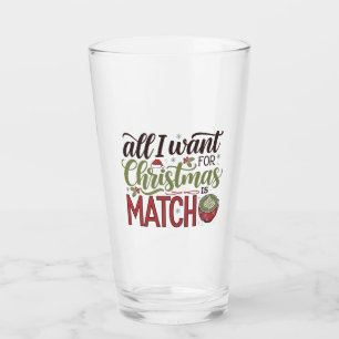 Alles, was ich zu Weihnachten will, ist Matcha-Grü Glas