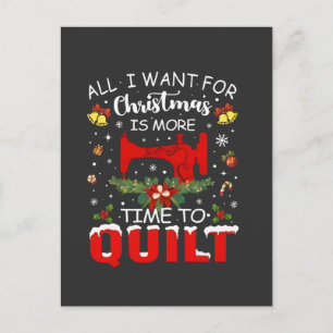 Alles, was ich zu Weihnachten will, ist mehr Zeit Postkarte