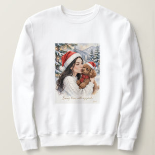 Alles, was ich zu Weihnachten will, ist Pudel Pu Sweatshirt