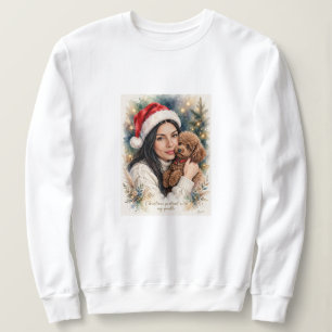 Alles, was ich zu Weihnachten will, ist Pudel Pu Sweatshirt