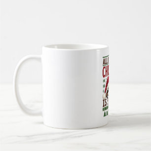 Alles, was ich zu Weihnachten will, ist Schlaf - L Kaffeetasse