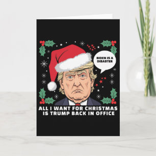 Alles, was ich zu Weihnachten will, ist Trump Ck i Karte