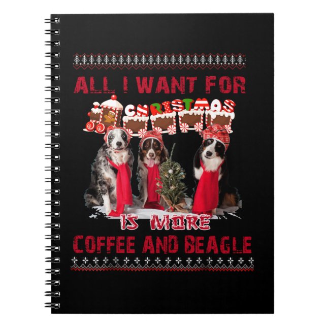 Alles, was ich zu Weihnachten Wollte, Beagle und K Notizblock (Vorderseite)