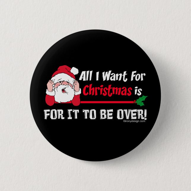 Alles, was ich zu Weihnachten wollte Button (Vorderseite)