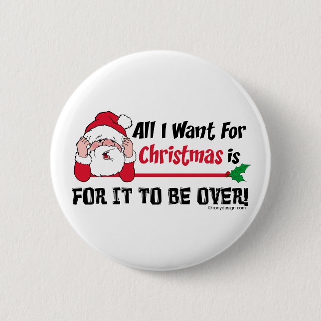 Alles, was ich zu Weihnachten wollte Button (Vorderseite)