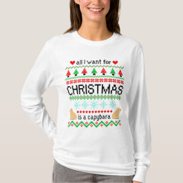 Alles, was ich zu Weihnachten Wollte, ist Capybara T-Shirt