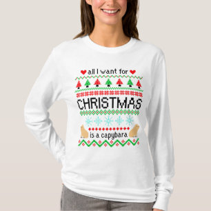 Alles, was ich zu Weihnachten Wollte, ist Capybara T-Shirt