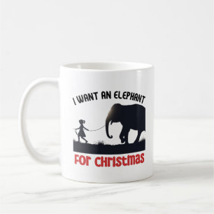 Alles, was ich zu Weihnachten wollte, ist ein Elef Kaffeetasse