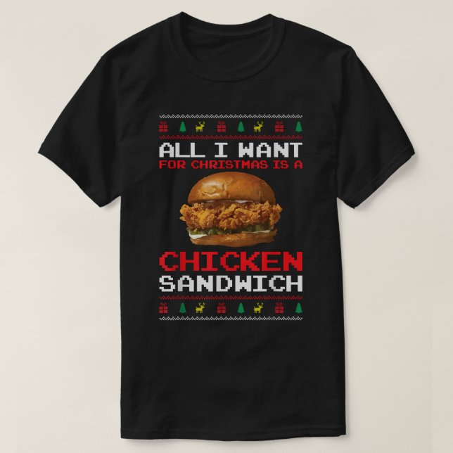 Alles, was ich zu Weihnachten Wollte, ist ein Hühn T-Shirt (Design vorne)