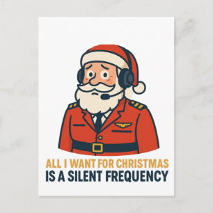 Alles, was ich zu Weihnachten Wollte, ist eine kla Einladungspostkarte