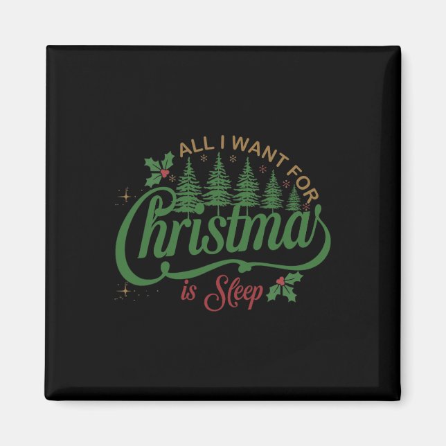 Alles, was ich zu Weihnachten Wollte, ist eine sch Magnet (Vorne)