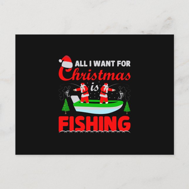 Alles, was ich zu Weihnachten Wollte, ist Fischen. (Vorderseite)