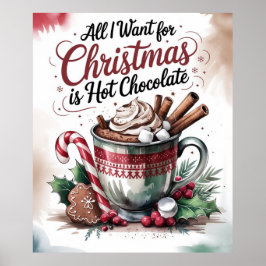 Alles, was ich zu Weihnachten wollte, ist heiße Sc Poster