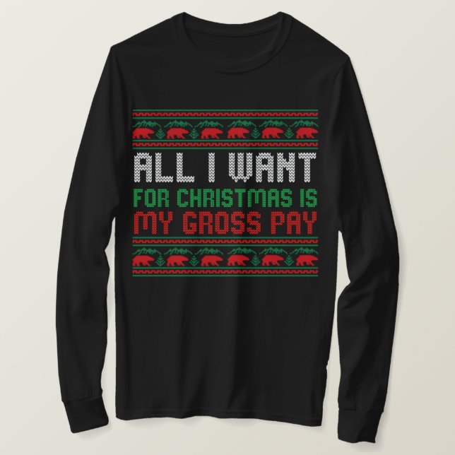 Alles, was ich zu Weihnachten Wollte, ist mein Bru T-Shirt (Design vorne)