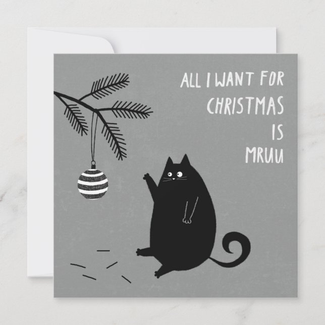 Alles, was ich zu Weihnachten wollte, ist Mruu. (Vorderseite)