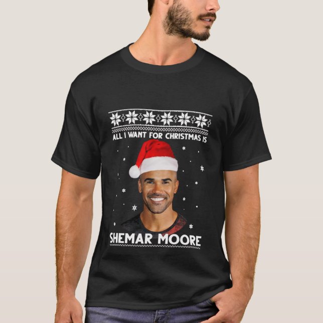 Alles, was ich zu Weihnachten Wollte, ist Shemar M T-Shirt (Vorderseite)