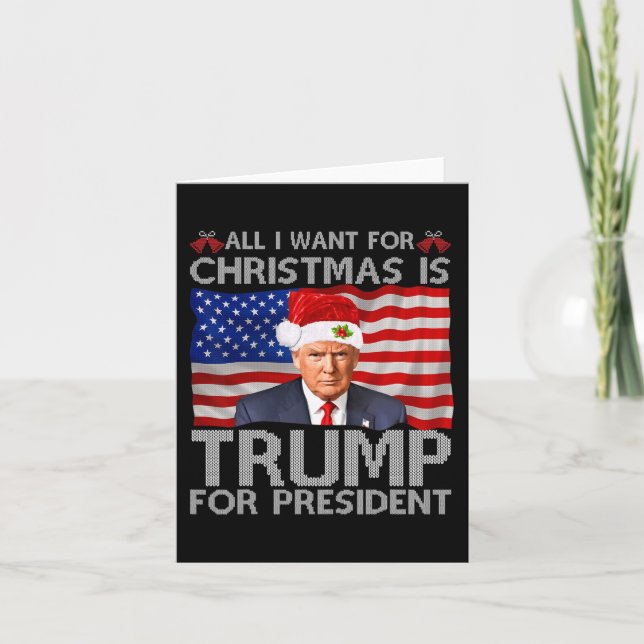 Alles, was ich zu Weihnachten Wollte, ist Trump fü Karte (Vorderseite)