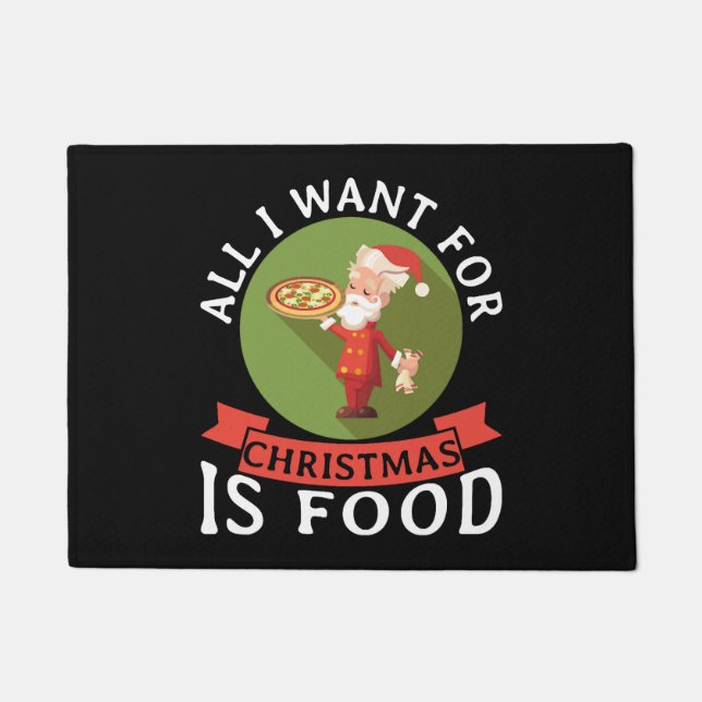 Alles, was ich zu Weihnachten Wollte, ist Weihnach Fußmatte (Vorderseite)