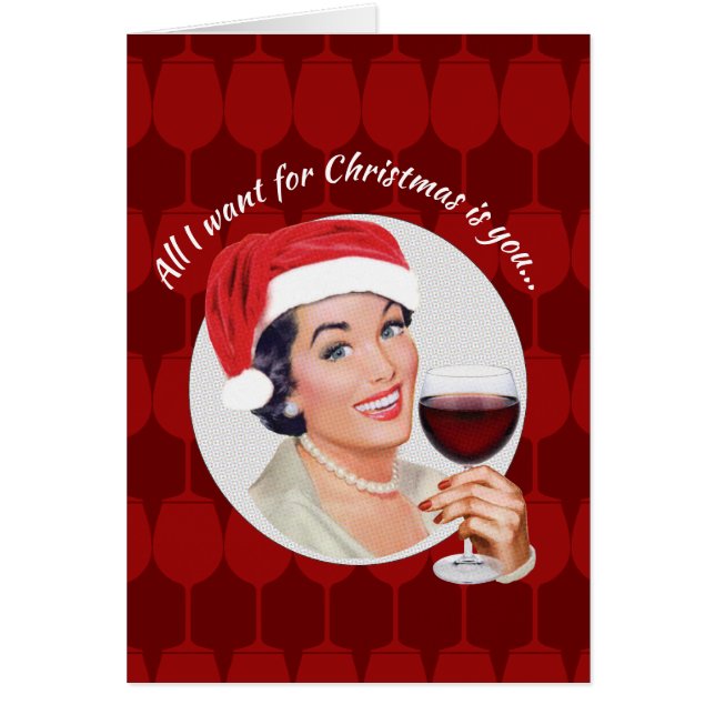 Alles, was ich zu Weihnachten wollte, ist Wein. (Vorne)