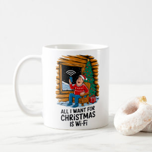 Alles, was ich zu Weihnachten Wollte, ist WiFi Fun Kaffeetasse