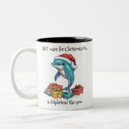 Alles, was ich zu Weihnachten Wollte, ist... Zweifarbige Tasse