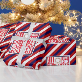 Alles, was ich zu Weihnachten Wollte New President Geschenkpapier