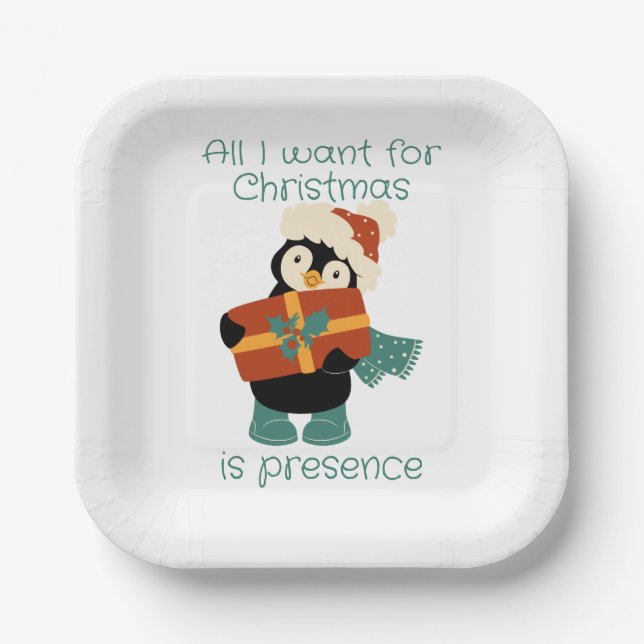Alles, was ich zu Weihnachten wollte... Pappteller (Vorderseite)