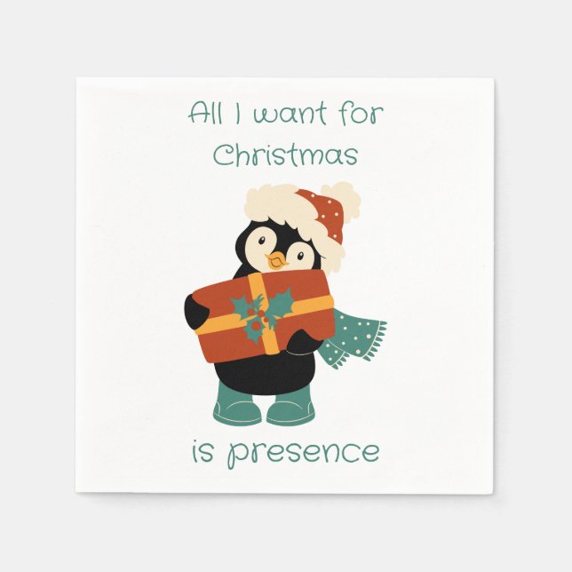Alles, was ich zu Weihnachten wollte... Serviette (Vorderseite)