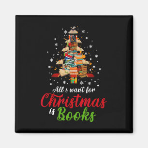 Alles, was ich zu Weihnachten Wollte, sind Bücher, Magnet
