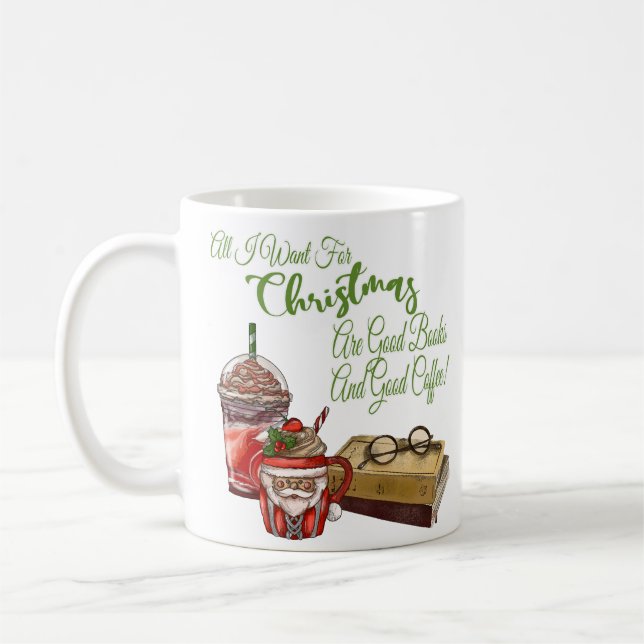 Alles, was ich zu Weihnachten Wollte, sind gute Bü Kaffeetasse (Links)