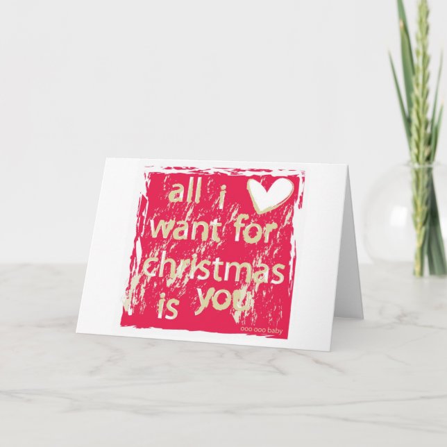 Alles, was ich zu Weihnachten wollte, sind Sie! (Vorderseite)