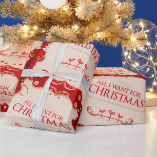 Alles, was ich zu Weihnachts-Geschenkwrap Gewollt  Geschenkpapier