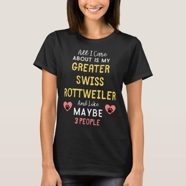 Alles, was mir wichtig ist, ist mein großer Schwei T-Shirt (Vorderseite)