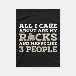 Alles, was mir wichtig ist, ist meine Rocks Geolog Fleecedecke