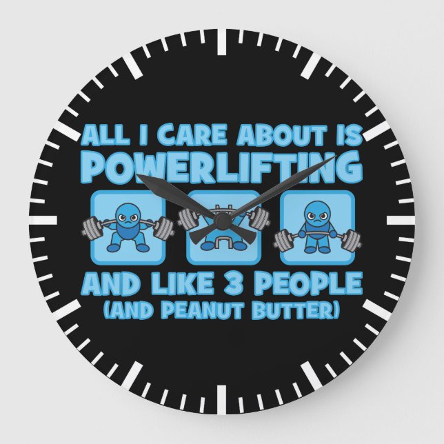 Alles, was mir wichtig ist, ist PowerHub - Kawaii  Große Wanduhr (Vorderseite)