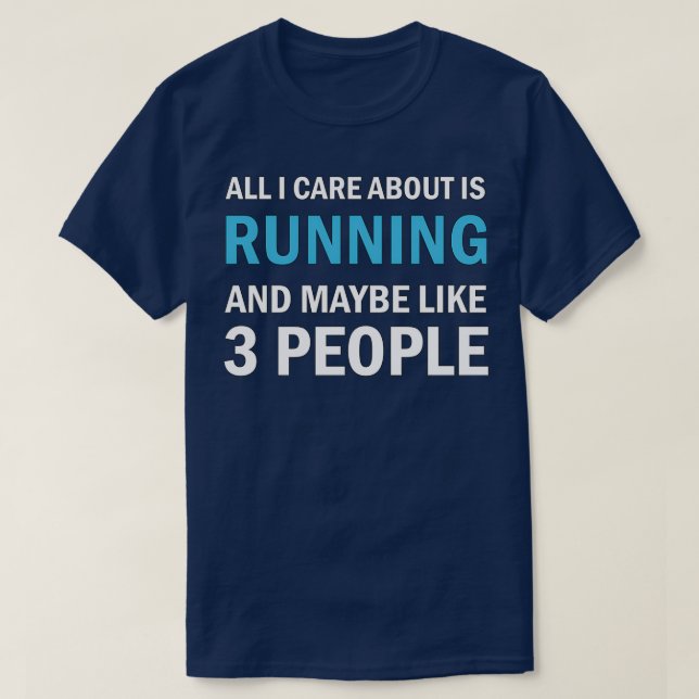 Alles, was mir wichtig ist, läuft T-Shirt (Design vorne)
