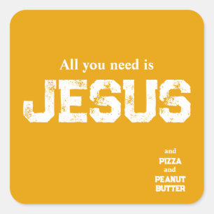 Alles was Sie brauchen ist Jesus Sticker (lustig)