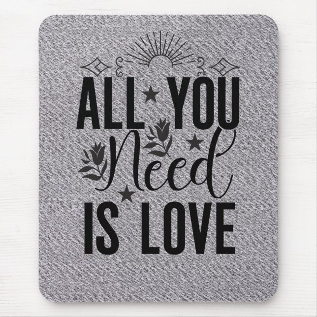 Alles was Sie brauchen ist Liebe-20230 Mousepad (Vorne)