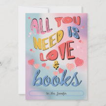 Alles was Sie brauchen ist Liebe & Bücher Valentin