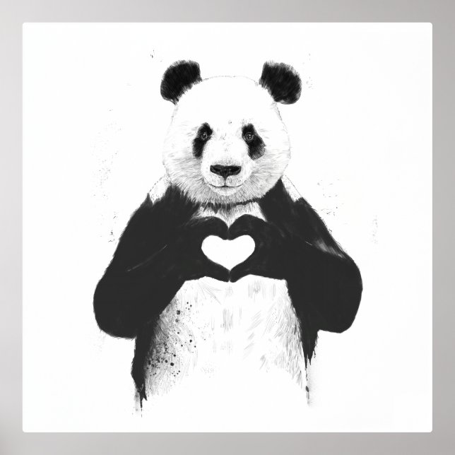 Alles was Sie brauchen ist Liebe - Foil Poster (Vorderseite)